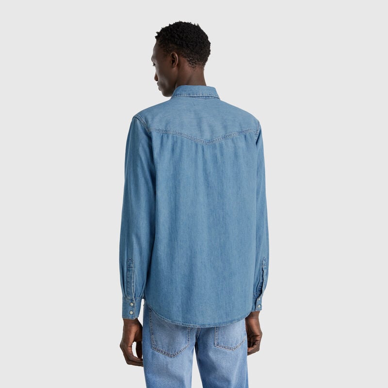 Western denim shirt