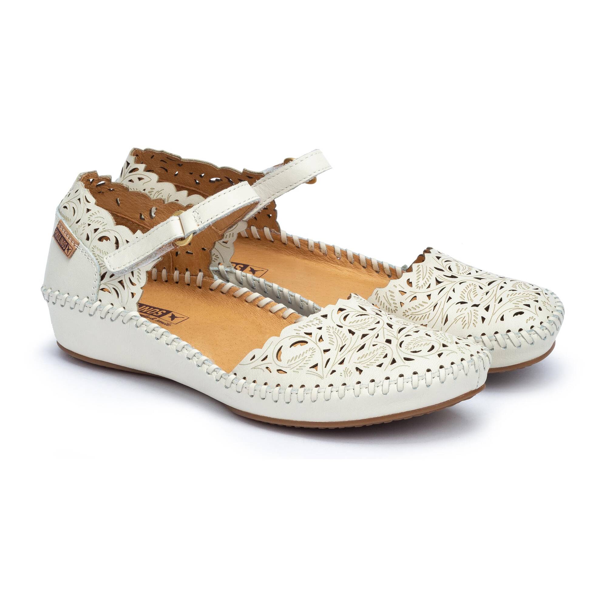 P. VALLARTA - Zapato semiabierto con cierre adherente para mujer