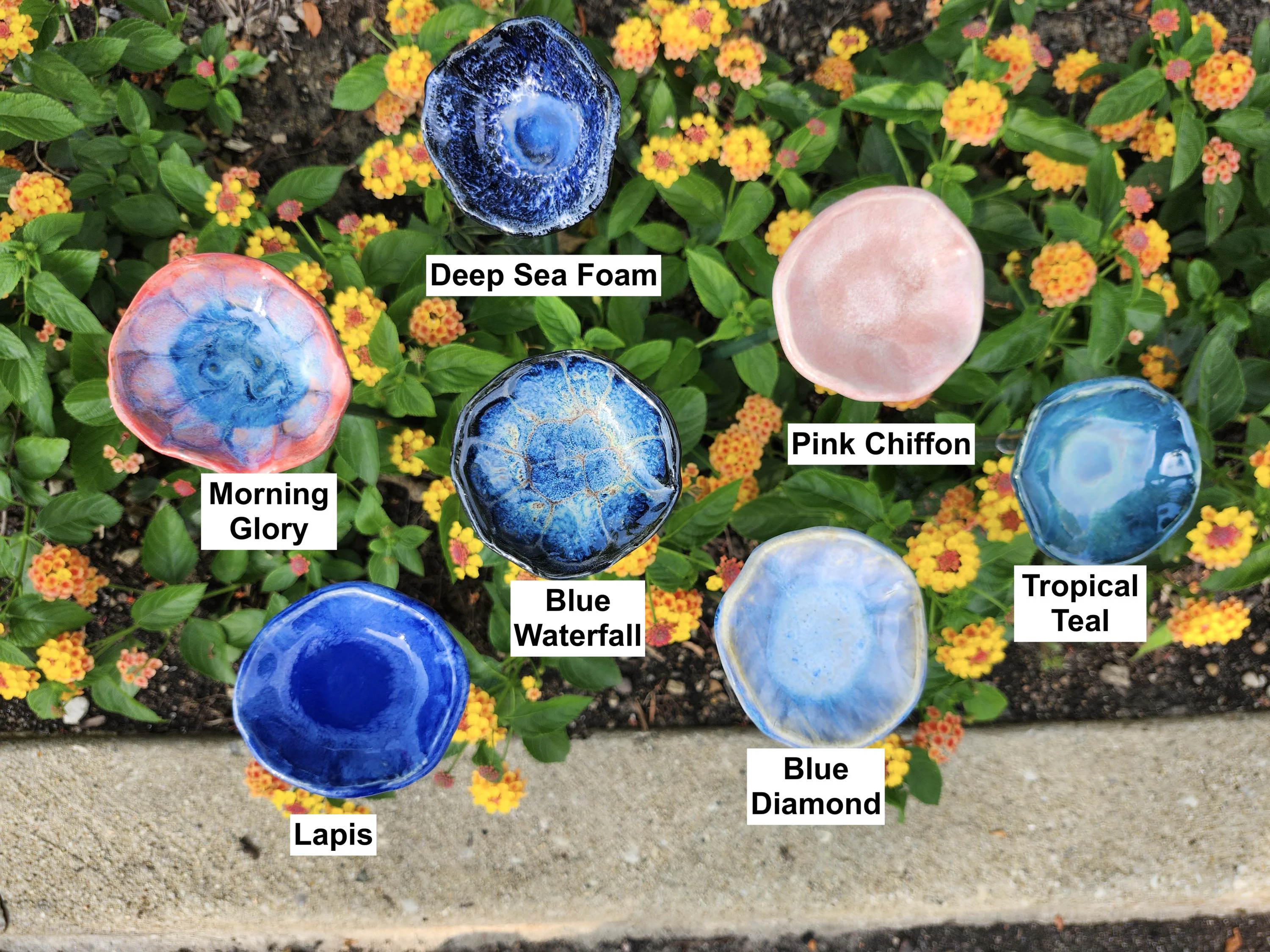 Handcrafted Ceramic Pollinator Watering Station: Bee & Butterfly Garden Art Puddler for Outdoor Hydration