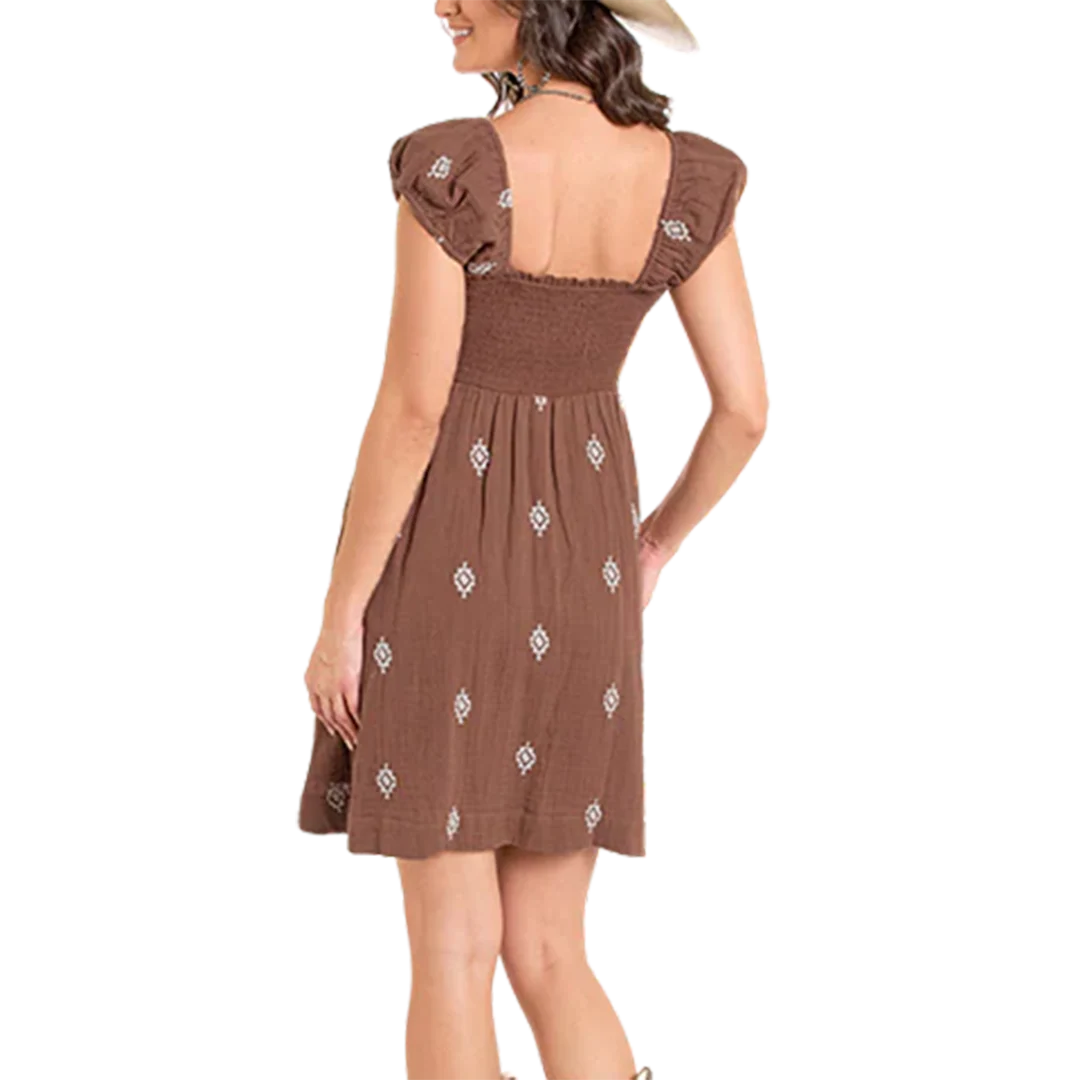 Женское мини-платье Rock & Roll Denim с ацтекским принтом