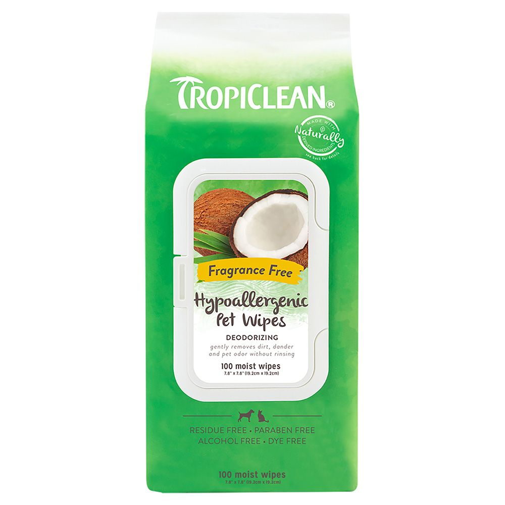 TropiClean Hypoallergenic Pet Wipes