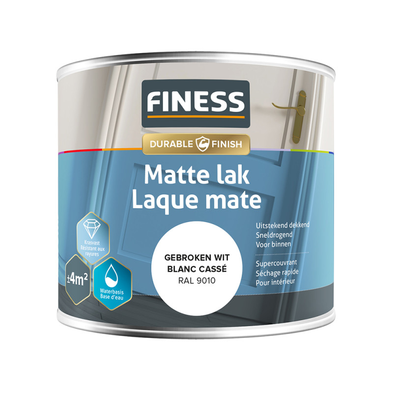 Laque mate blanc cassé 0,25 L FINESS