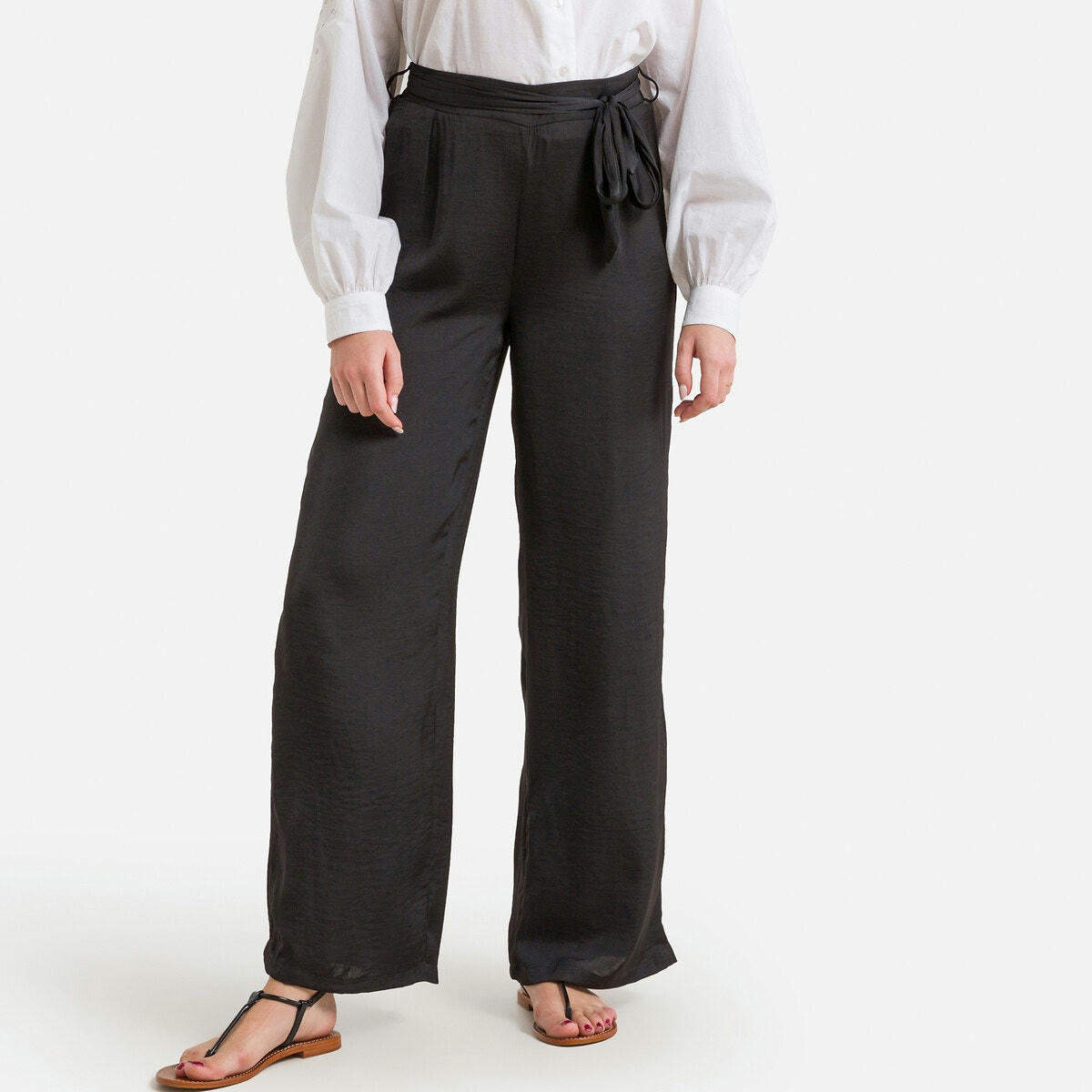 Pantalon large à nouer