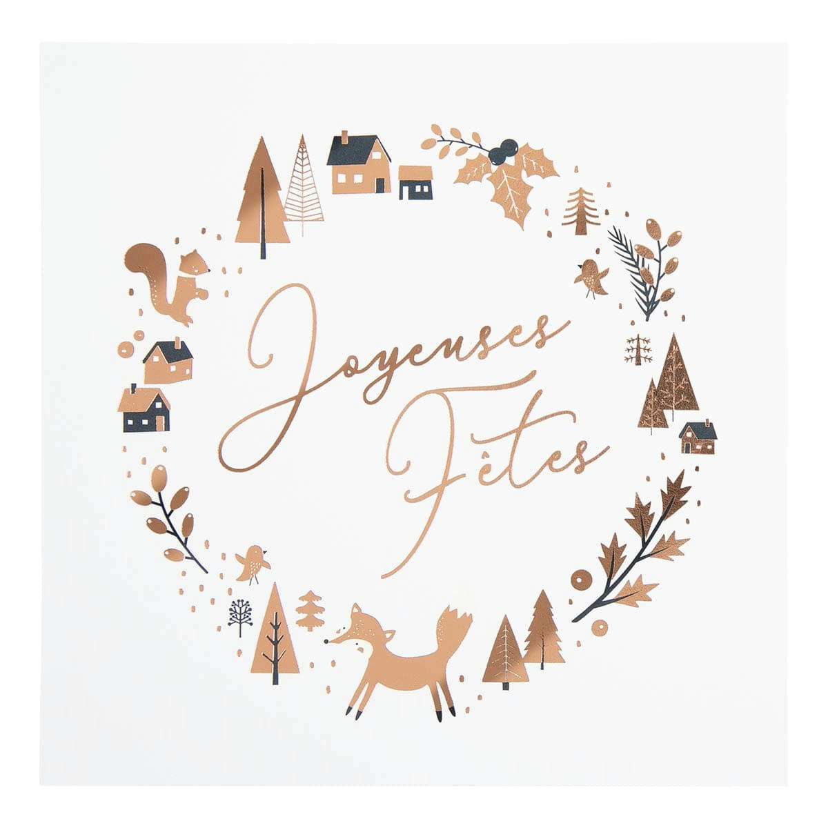 - Carte De Vœux Etincelle Couronne Fête