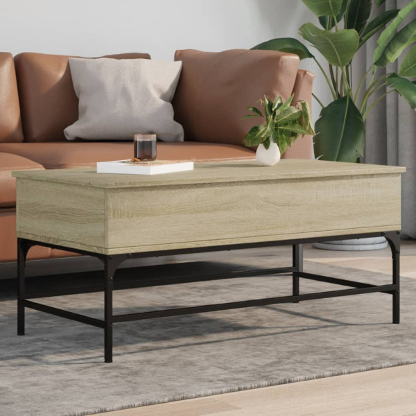 Stolik Kawowy Ława Stół Brązowy 100x50x45 Przegrody Do Salonu Do Pokoju