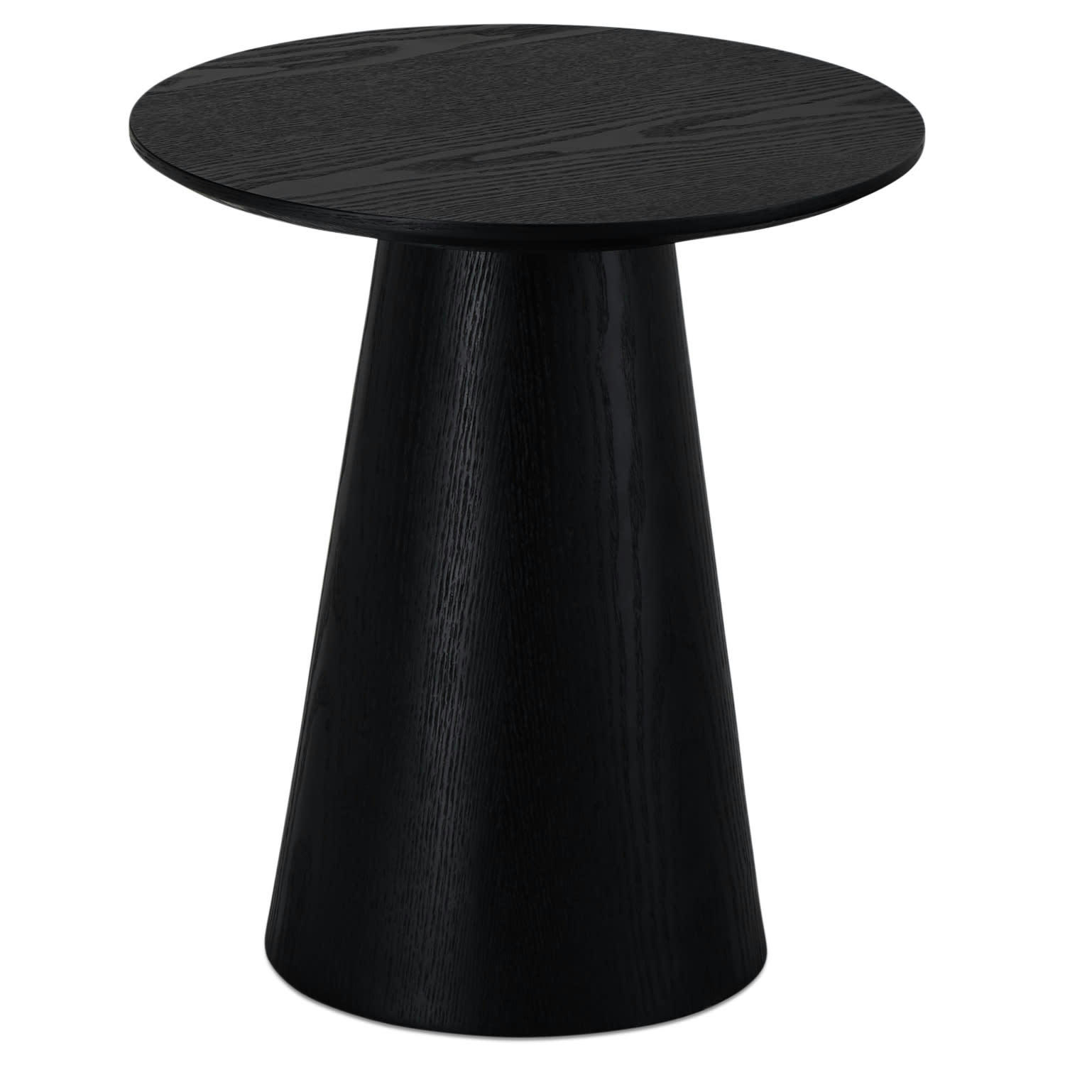 TANGO - Table basse ronde style scandinave noir