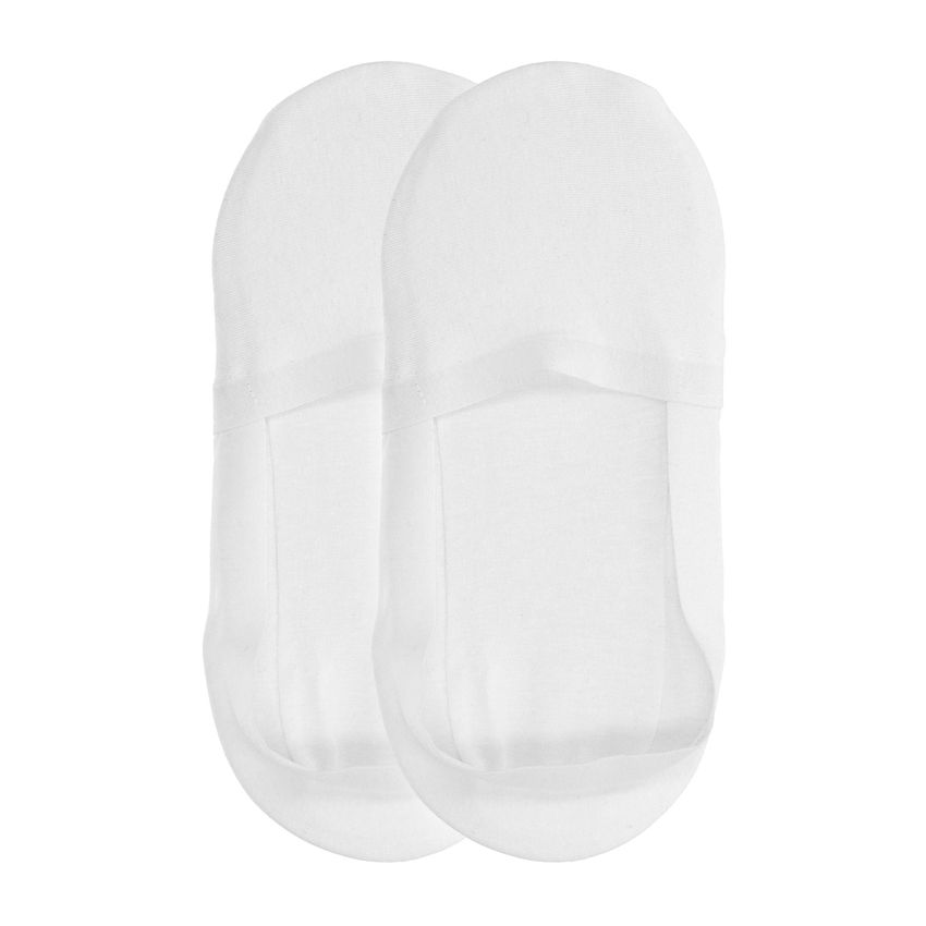 Manfield Witte invisible sneaker sokken (2 paar)