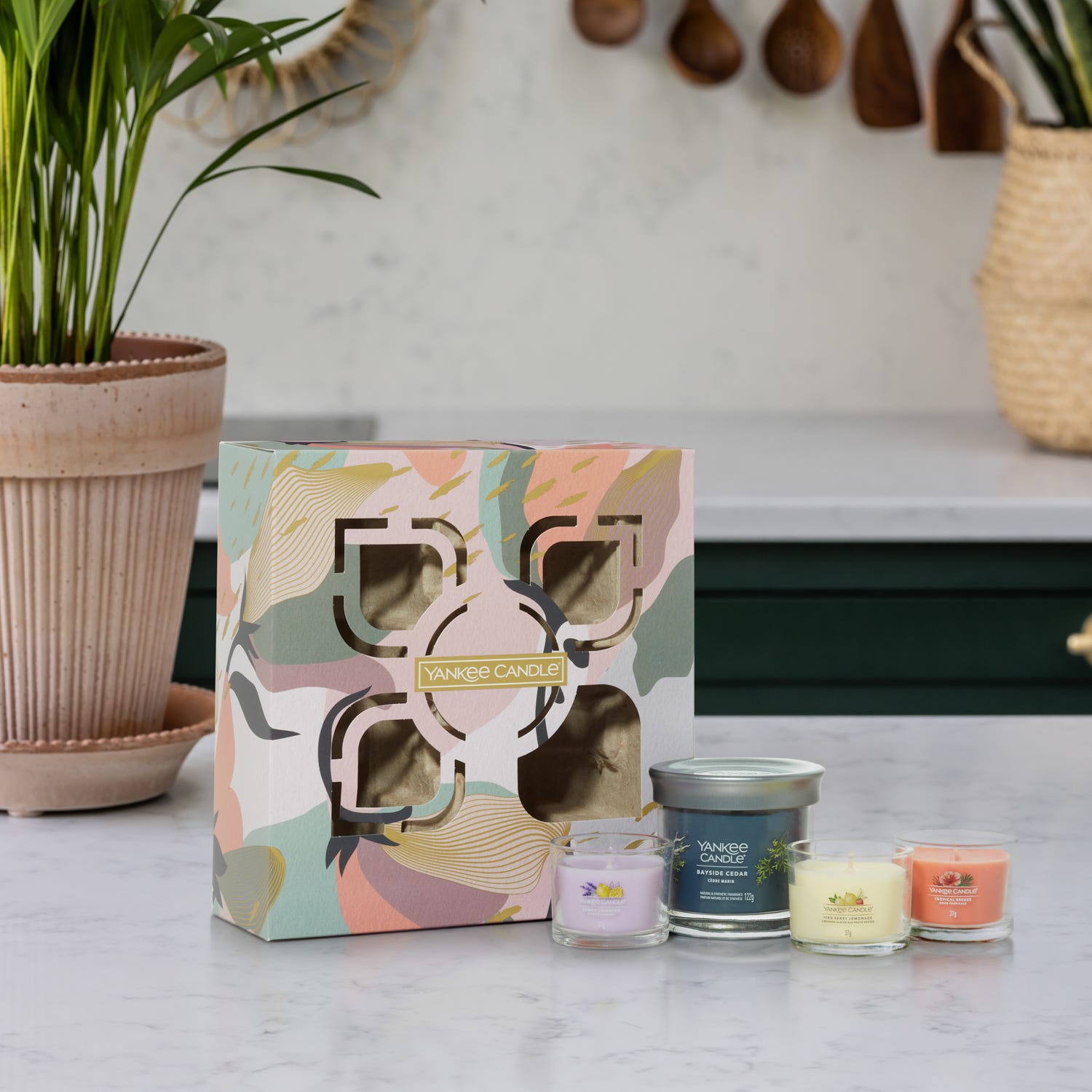 Set regalo 4 candele in vasetto Yankee Candle