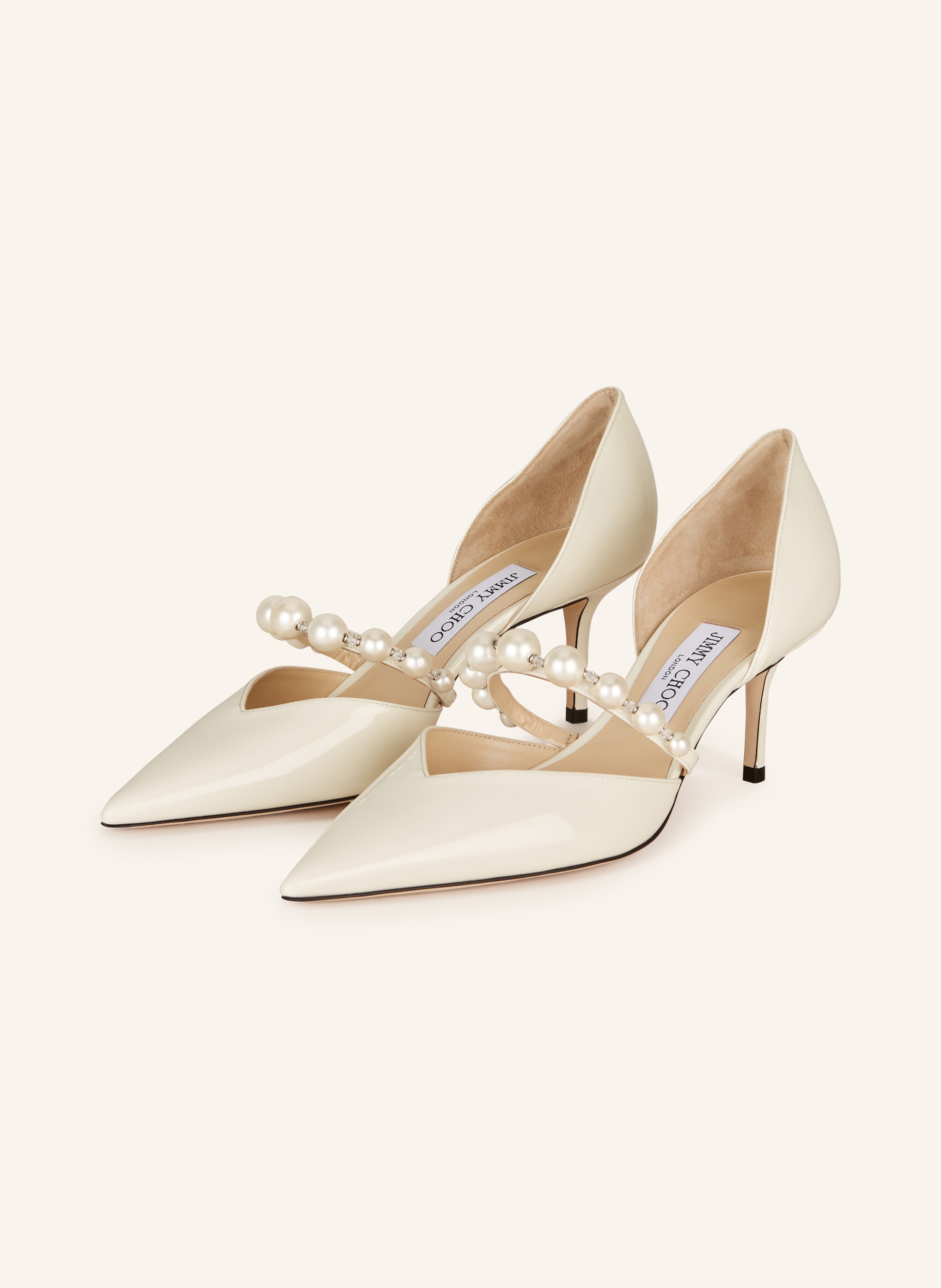 JIMMY CHOO Pumps AURELIE 65 mit Schmuckperlen
