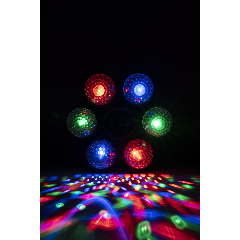 Jeu de lumière 6 boules disco RGB 3 programmes 24x22,8cm