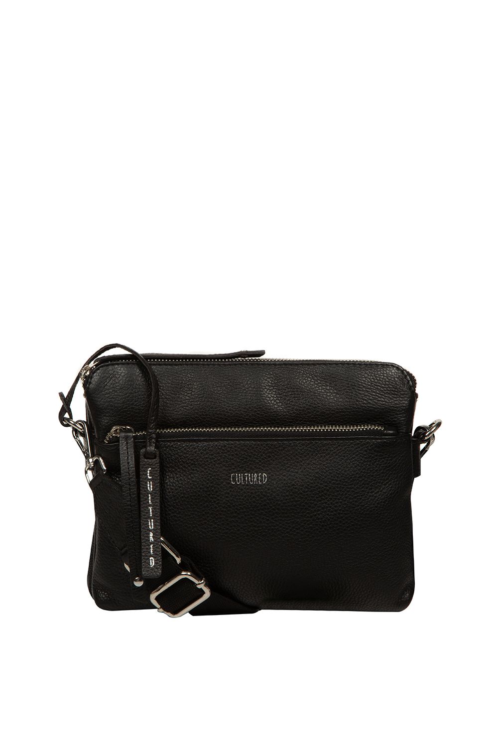 Cultured London Celia' Leather Cross Body Bag
