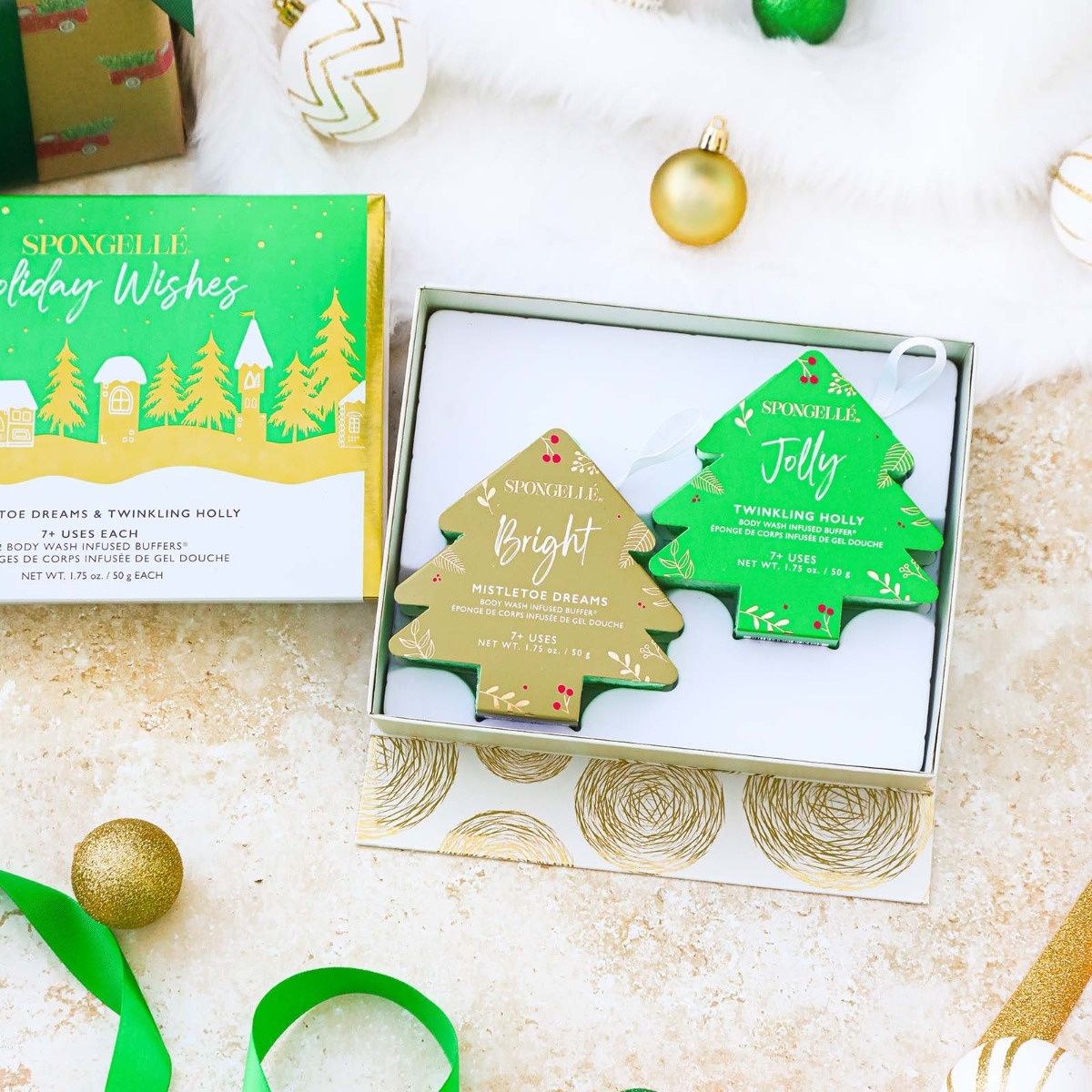 Spongelle Holiday Wishes Body Wash Buffer Set