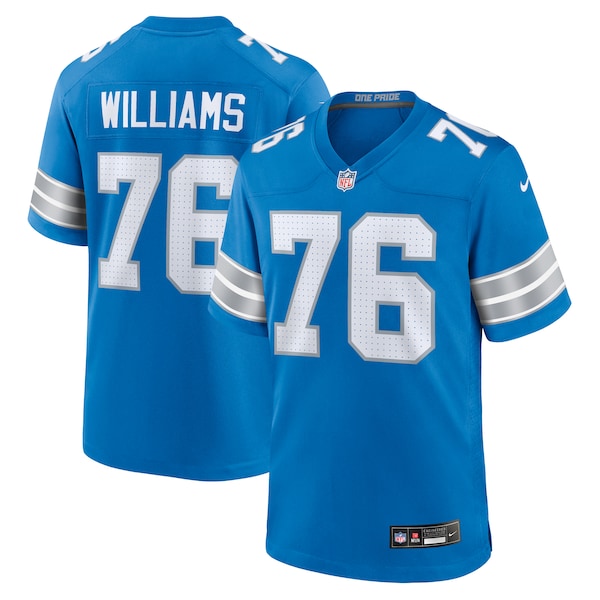 Raequan Williams Detroit Lions Nike Team Game Jersey -  Blue