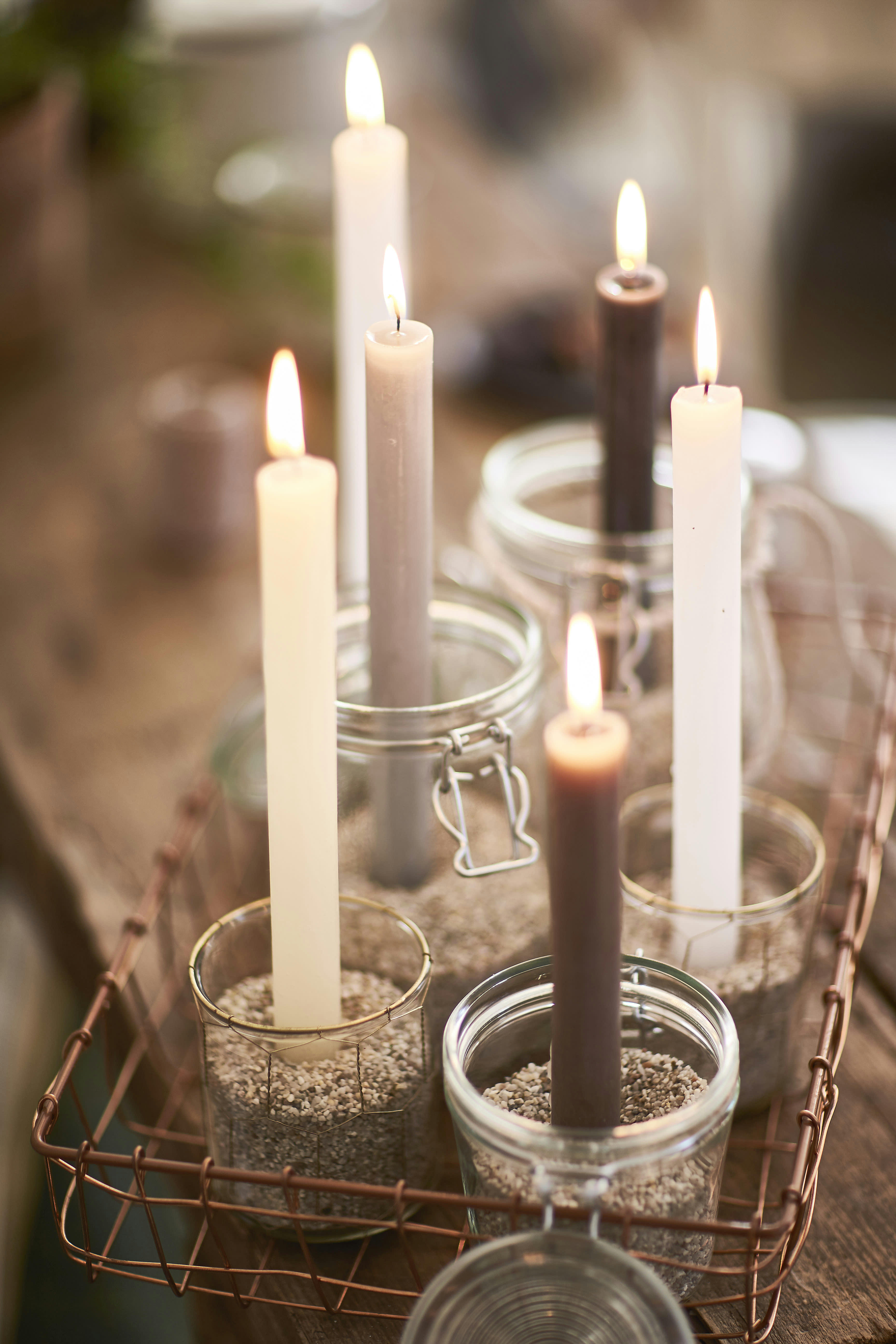 - Lot De 16 Bougies, Rose, 27 Cm