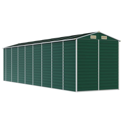 NNEVL Garden Shed Green 191x725x198 cm Galvanised Steel