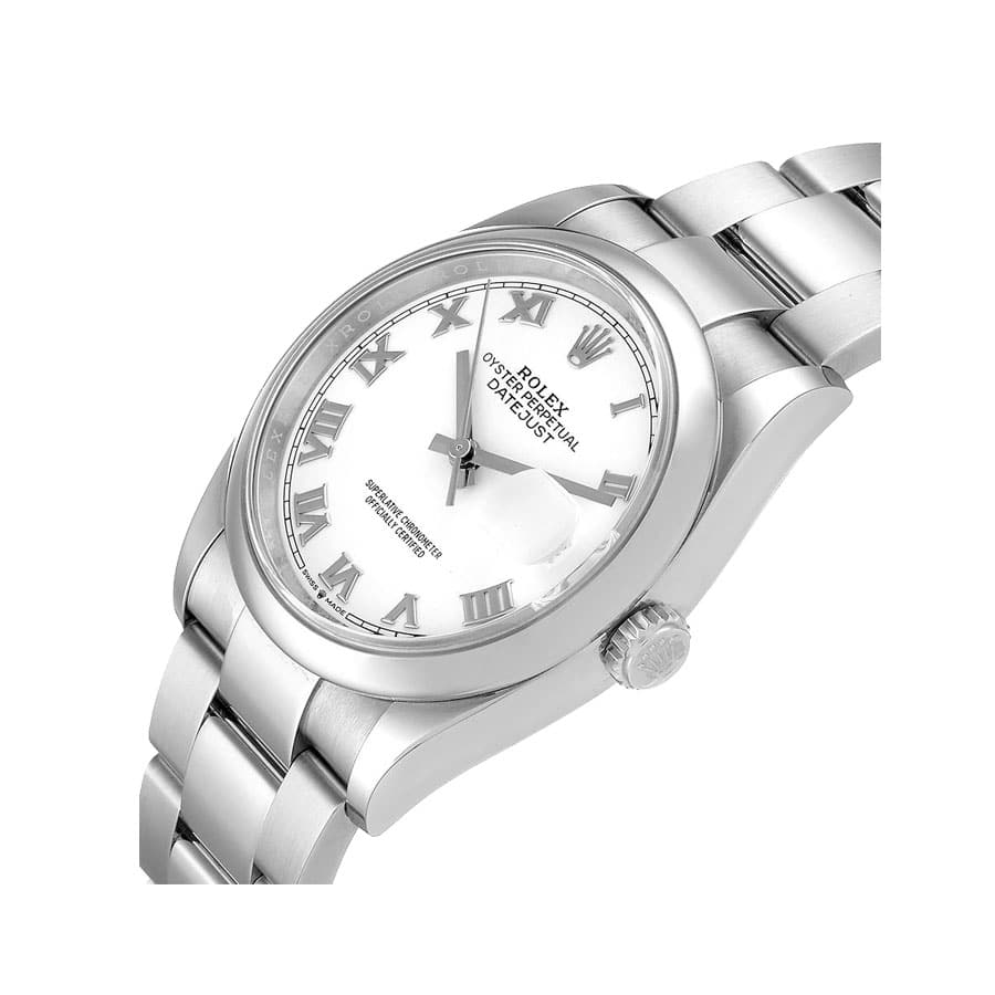 Rolex Datejust 126200 “White Dial Smooth Bezel” Top Grade Clone 1:1