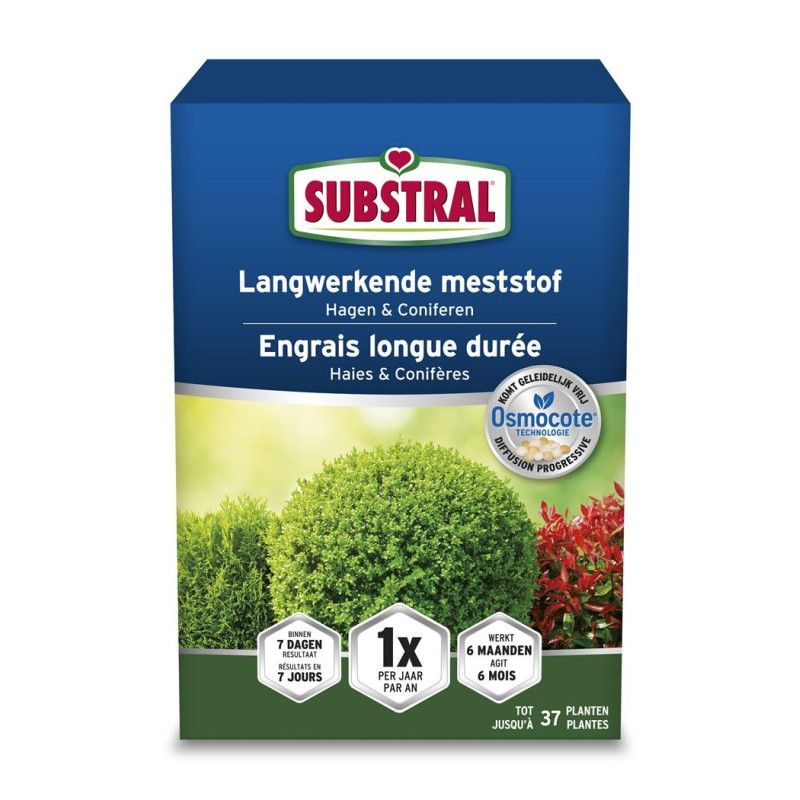 Engrais longue durée pour haies et conifères Osmocote 0,75 kg SUBSTRAL