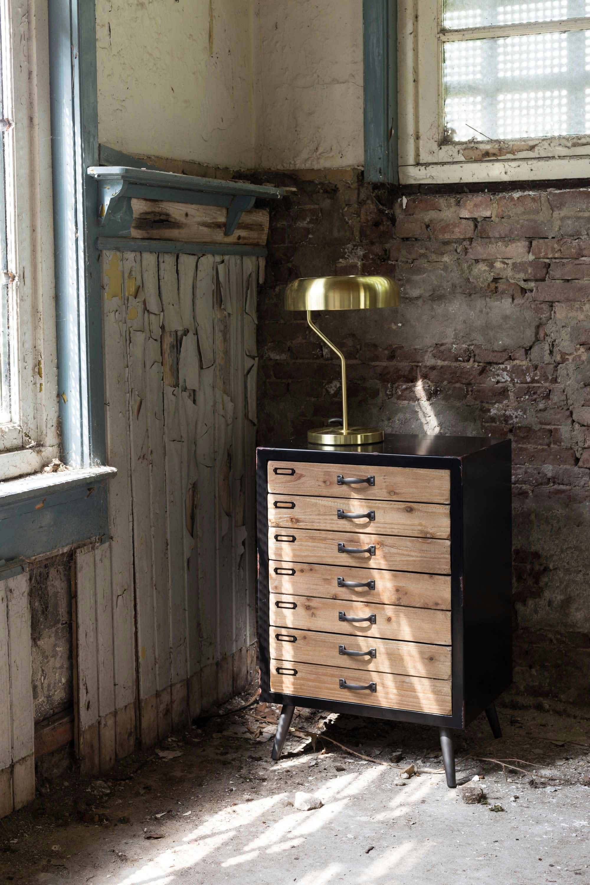 SOL - Commode L en bois beige