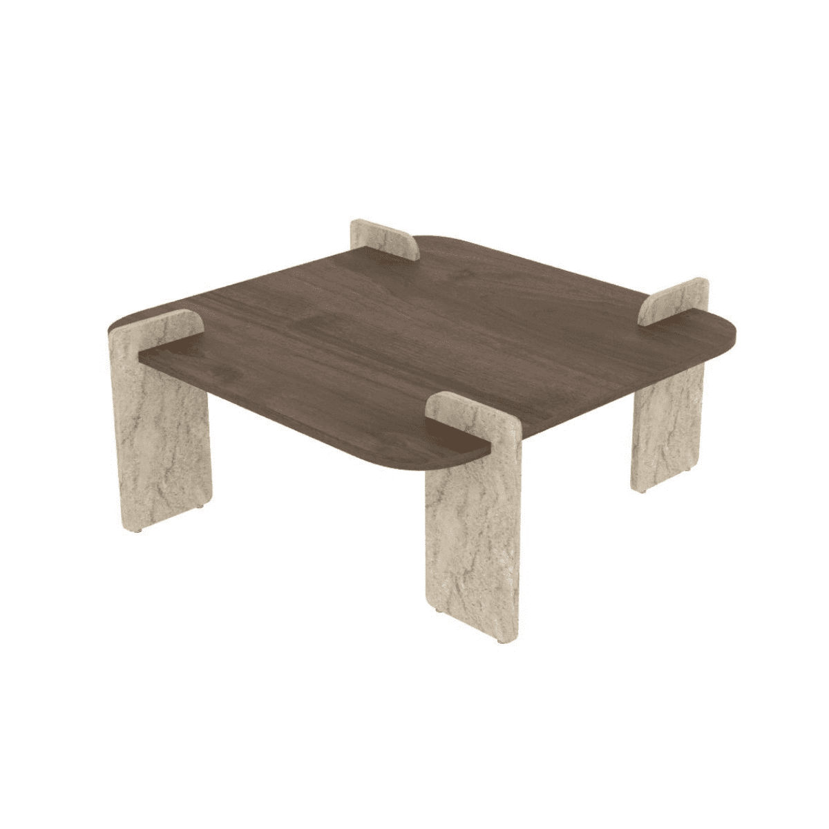 Calicosy - ORIGIN Salontafel - Notenhout - 90x90x35 cm