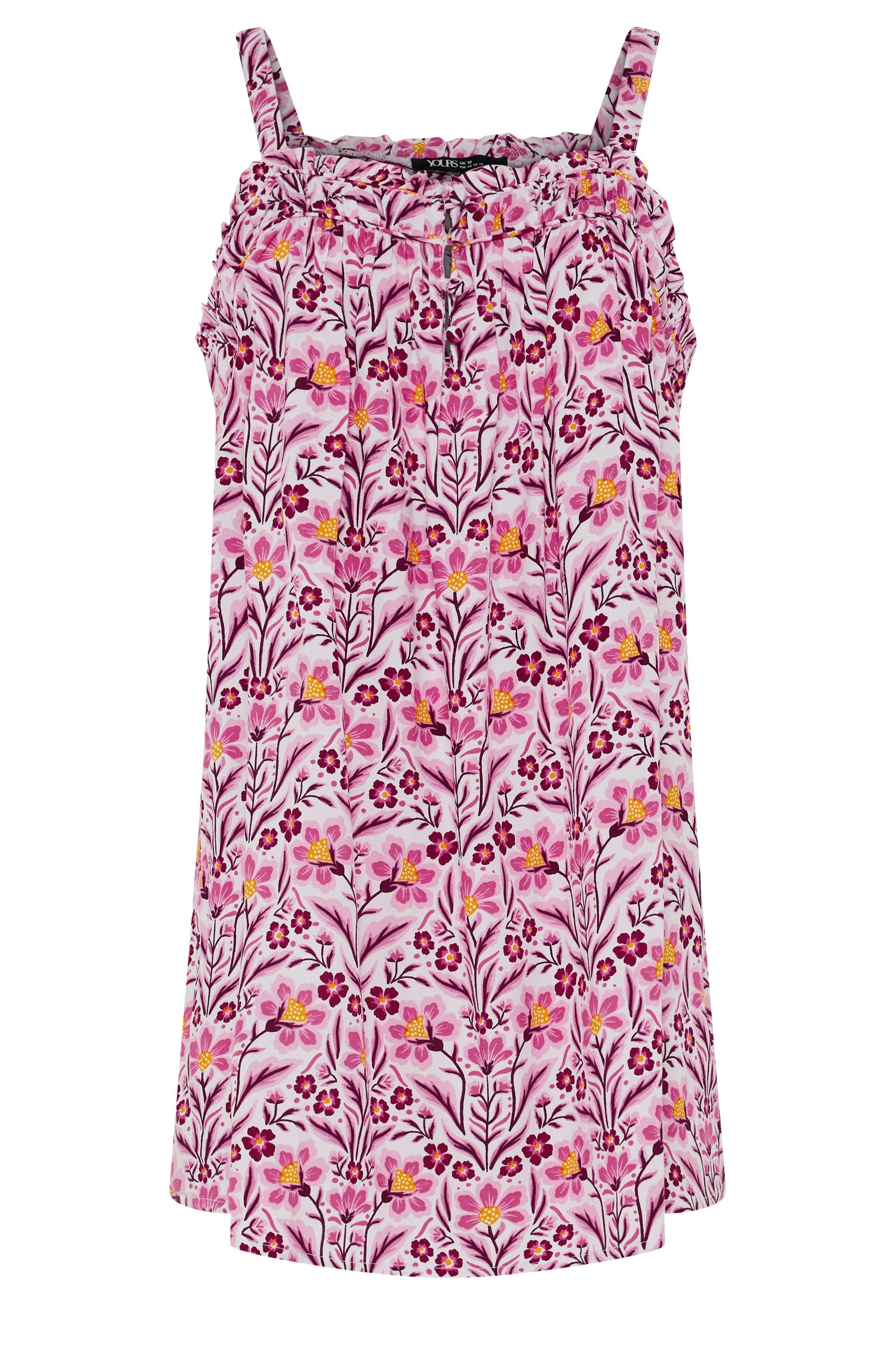 Yours Floral Print Cami Vest Top