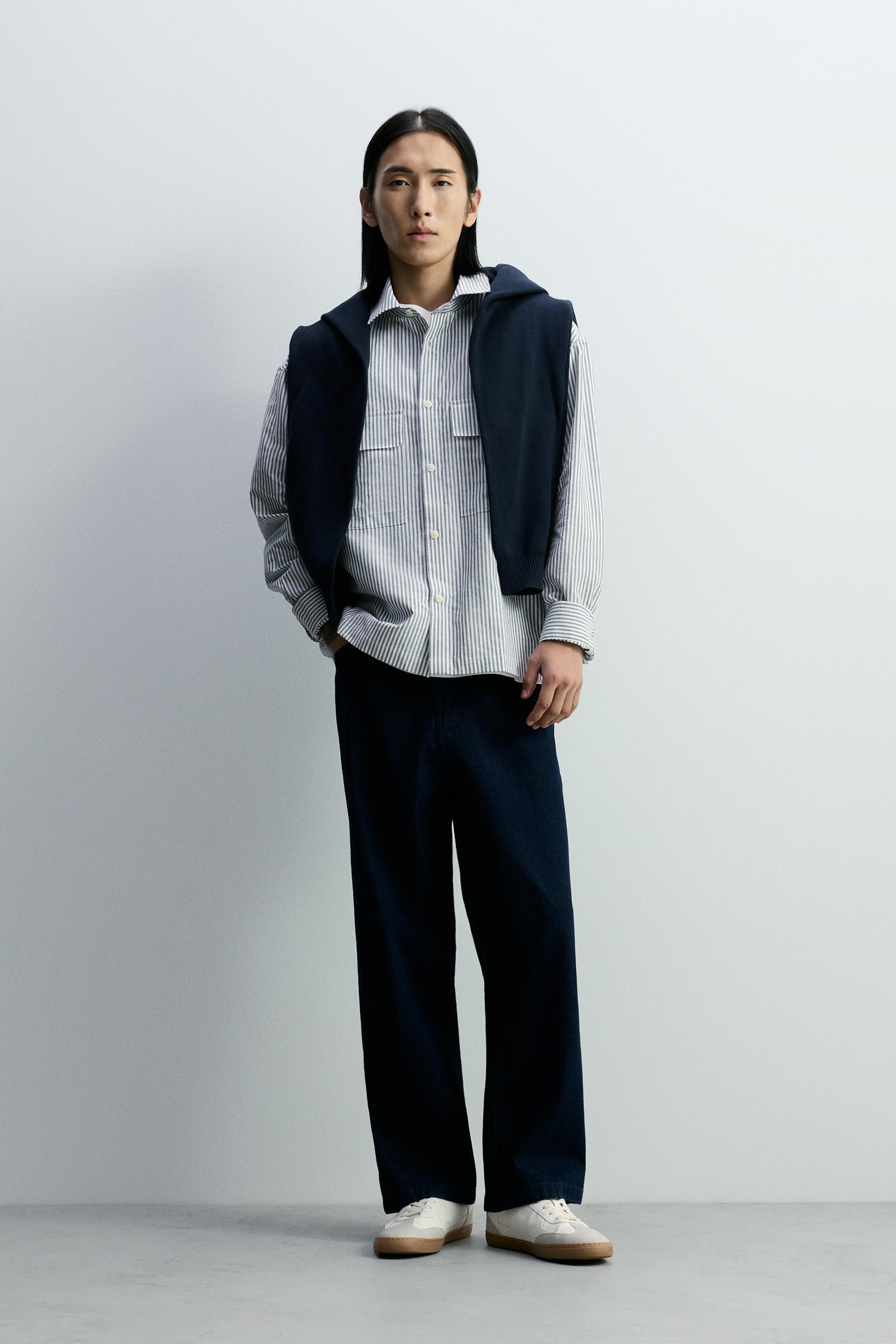 Camisa Oxford Boxy rayas