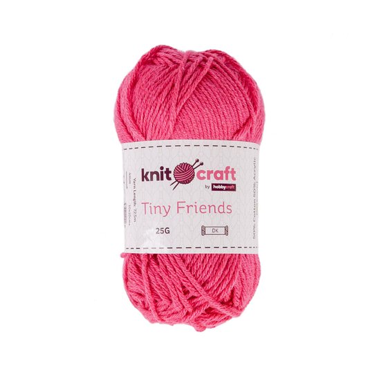 Knitcraft Hot Pink Tiny Friends Yarn 25g