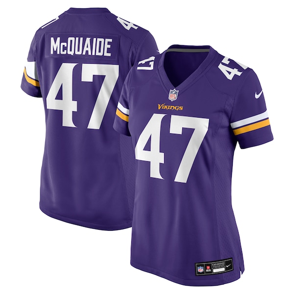 Jake McQuaide Minnesota Vikings Nike Women's  Game Jersey -  Purple