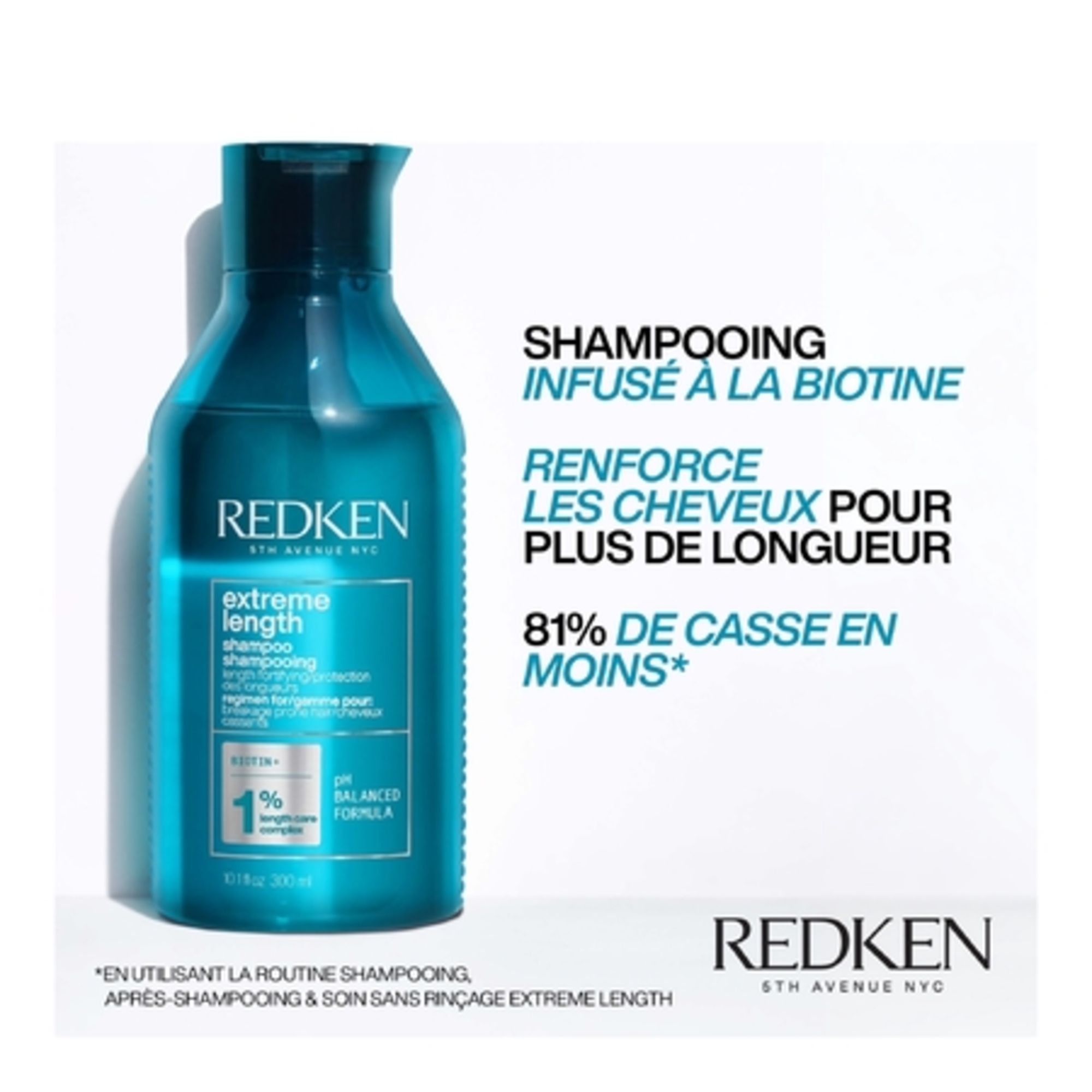 EXTREME LENGTHShampoing Extreme Length fortifiant pour cheveux longs