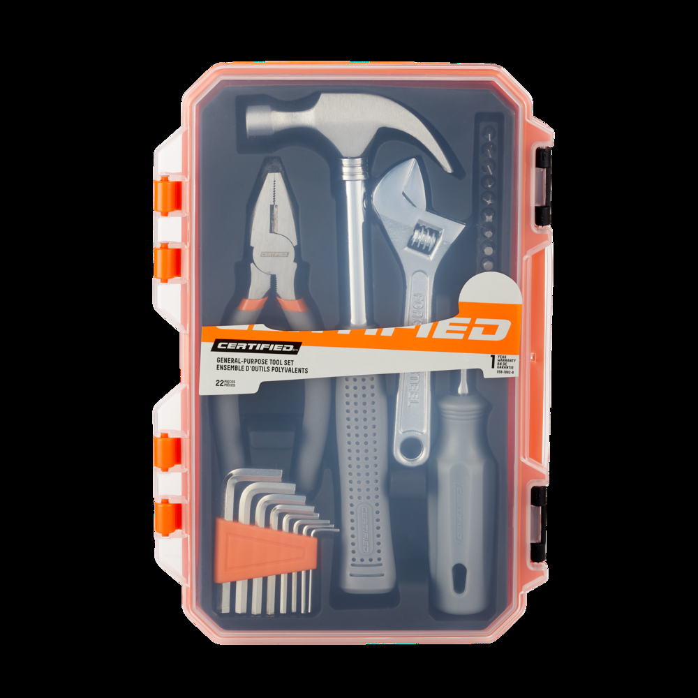 Certified Home Repair Tool Set, 22-pc