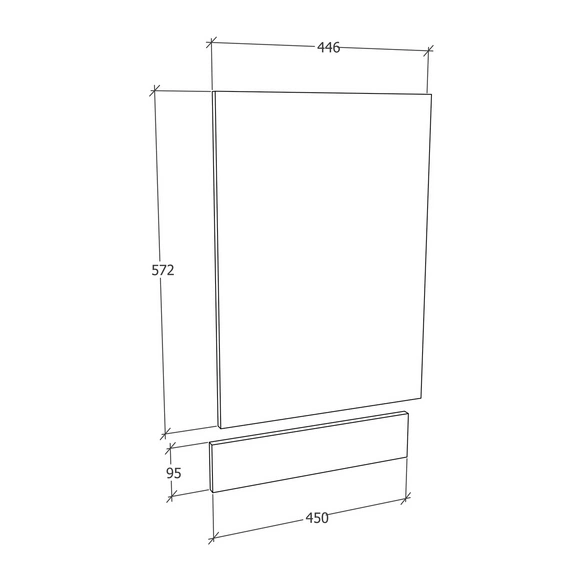 Frontblende, BxL: 45 x 67 cm