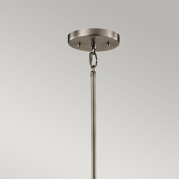 Lampa wisząca klasyczny pewter Silver Coral 1xE27x60W Kichler