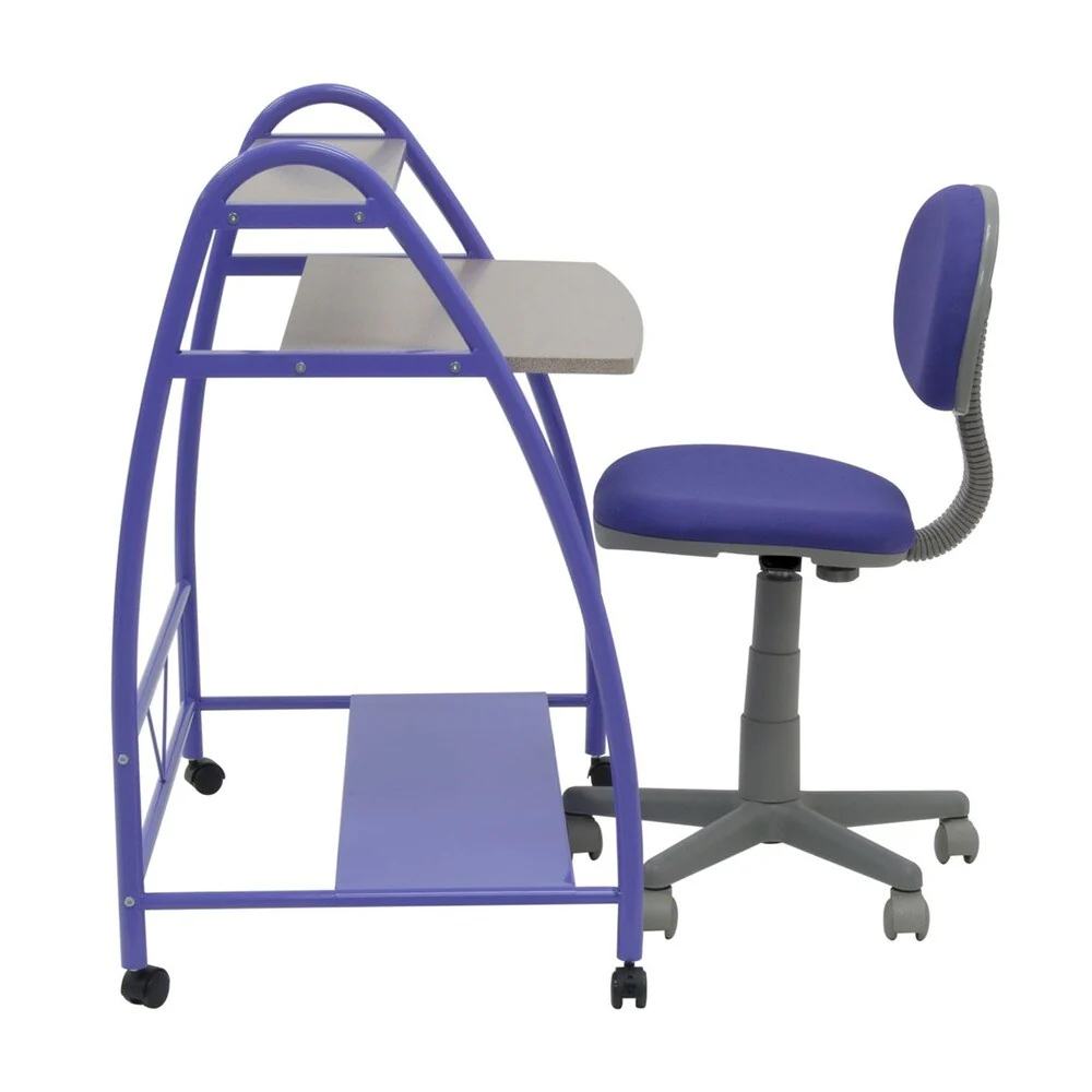 Calico Designs Purple 2-Piece Arc Center Children's Desk