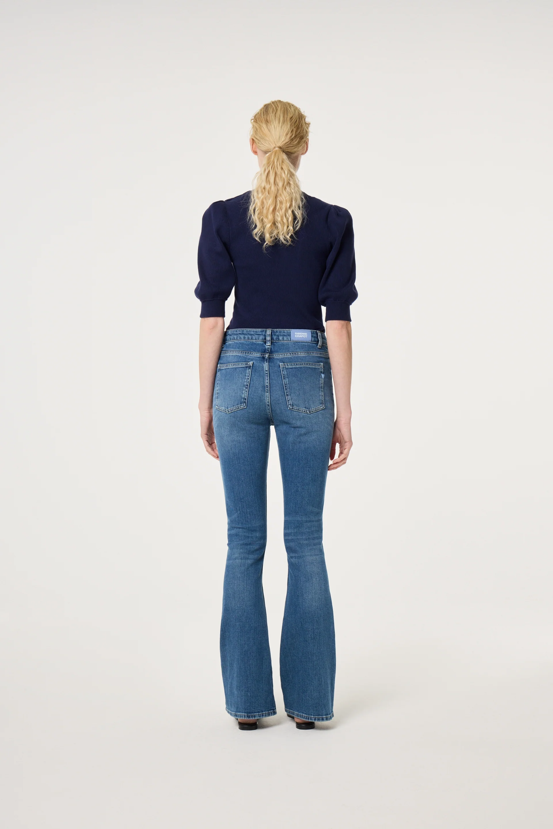 Eva Flare Jeans | Mid Blue