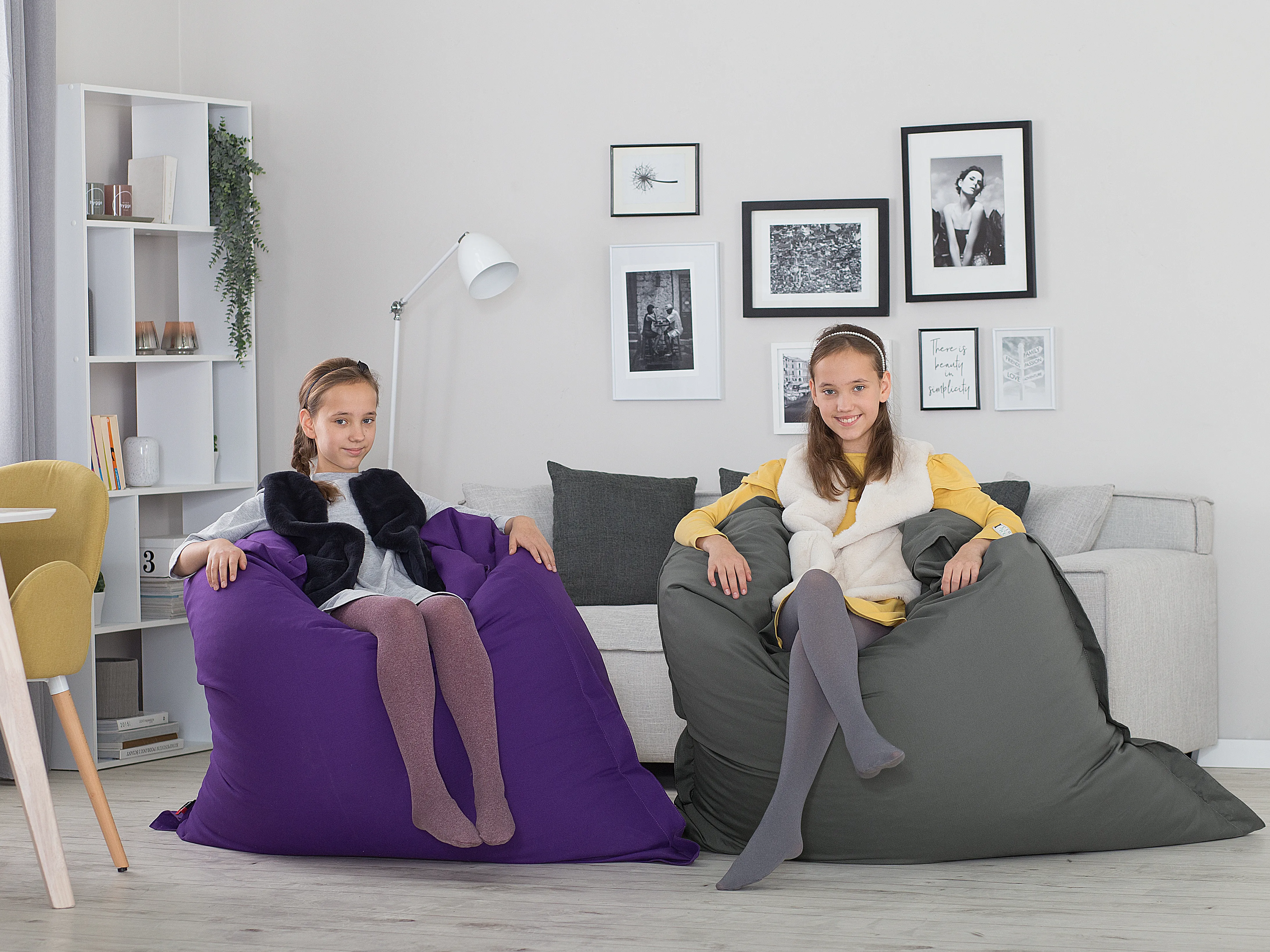 Bean Bag 300 L FUZZY 140 cm 180 cm Violet
