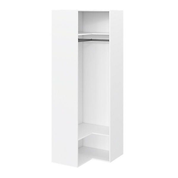 Caisson d'angle blanc GoodHome Atomia H. 225 x L. 75 x P. 45 cm