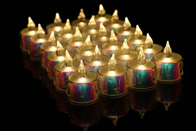 NNETM Radiant Glow: Set of 24 LED Electronic Candles