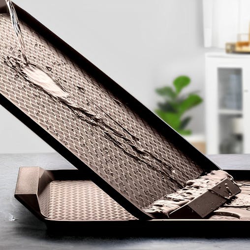 SOGA 10X Coffee Rectangular Plastic Serving Trays