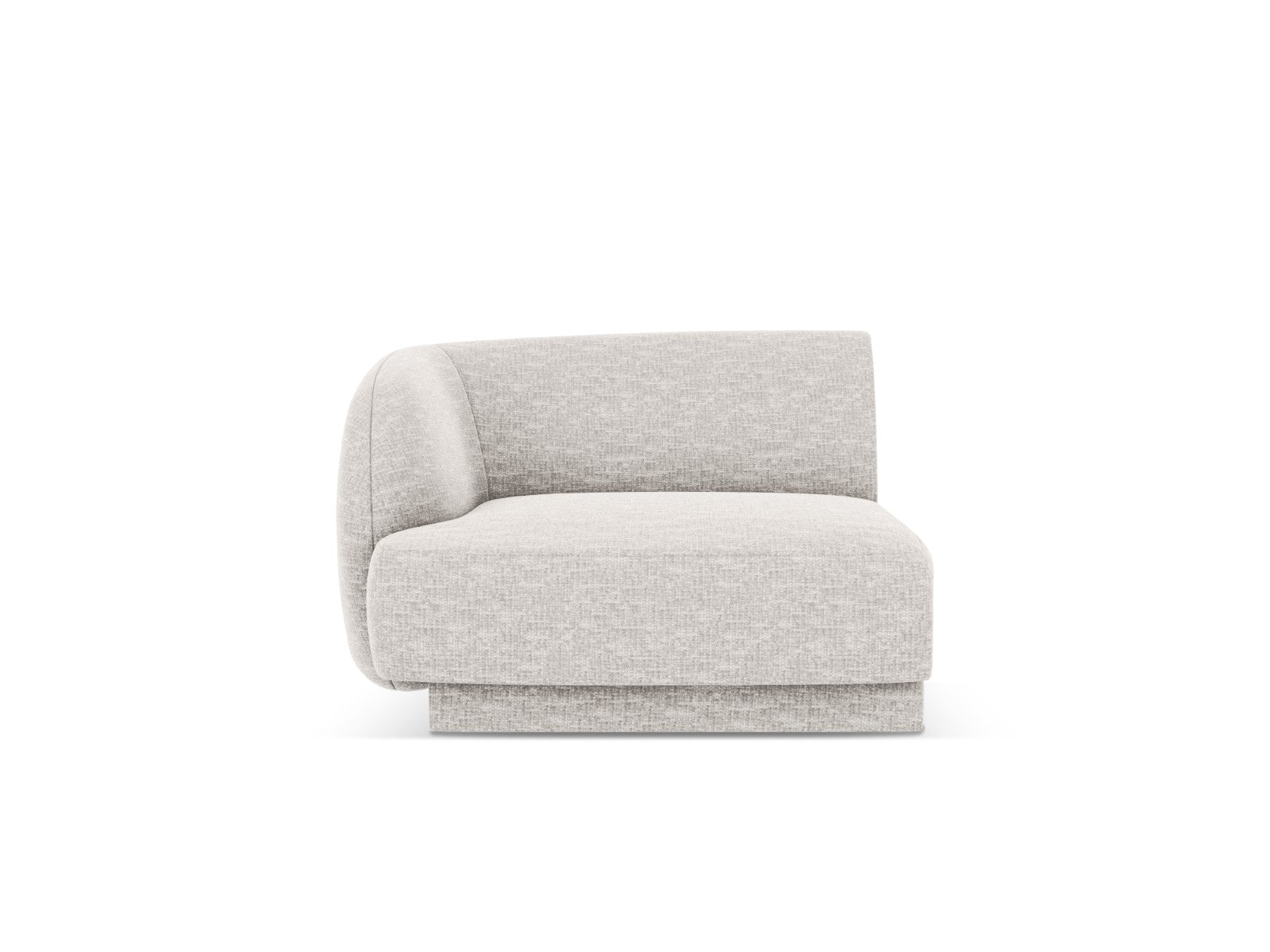 Micadoni linker module Miley chenille lichtgrijs - 90x90x70cm