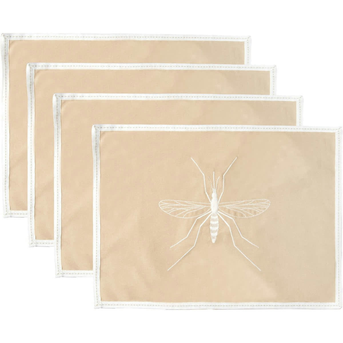 MOSQUITO - Sets de table (x4) coton  35x50 sable