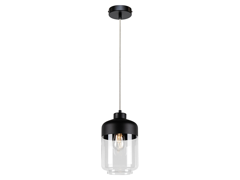 Lampa wisząca Amaretto szklana czarna
