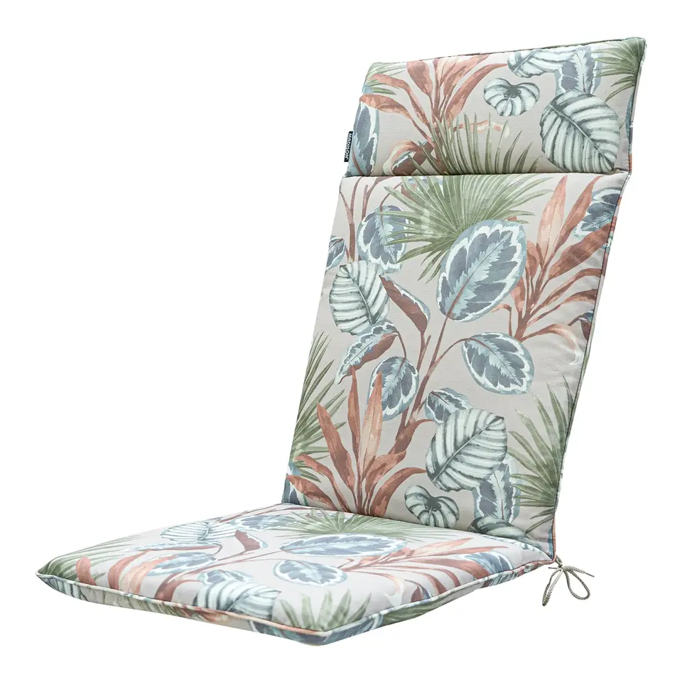 Madison - Tuinstoelkussen Hoge Rug Cala natural - Ca. 120x50 cm - Set van 4