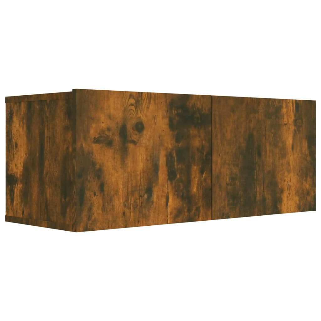 Szafka Pod Telewizor Stolik Półka Szafka RTV Brązowa 80x30x30 cm