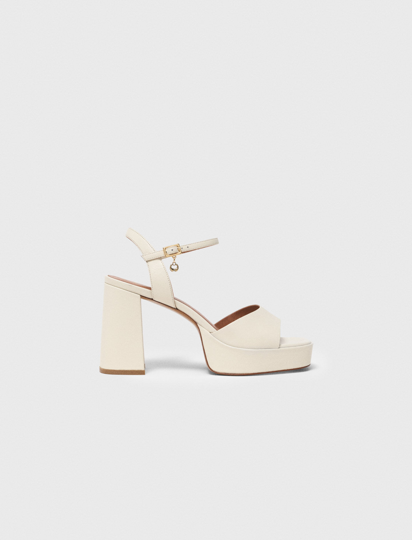 Sandales en cuir à plateforme
