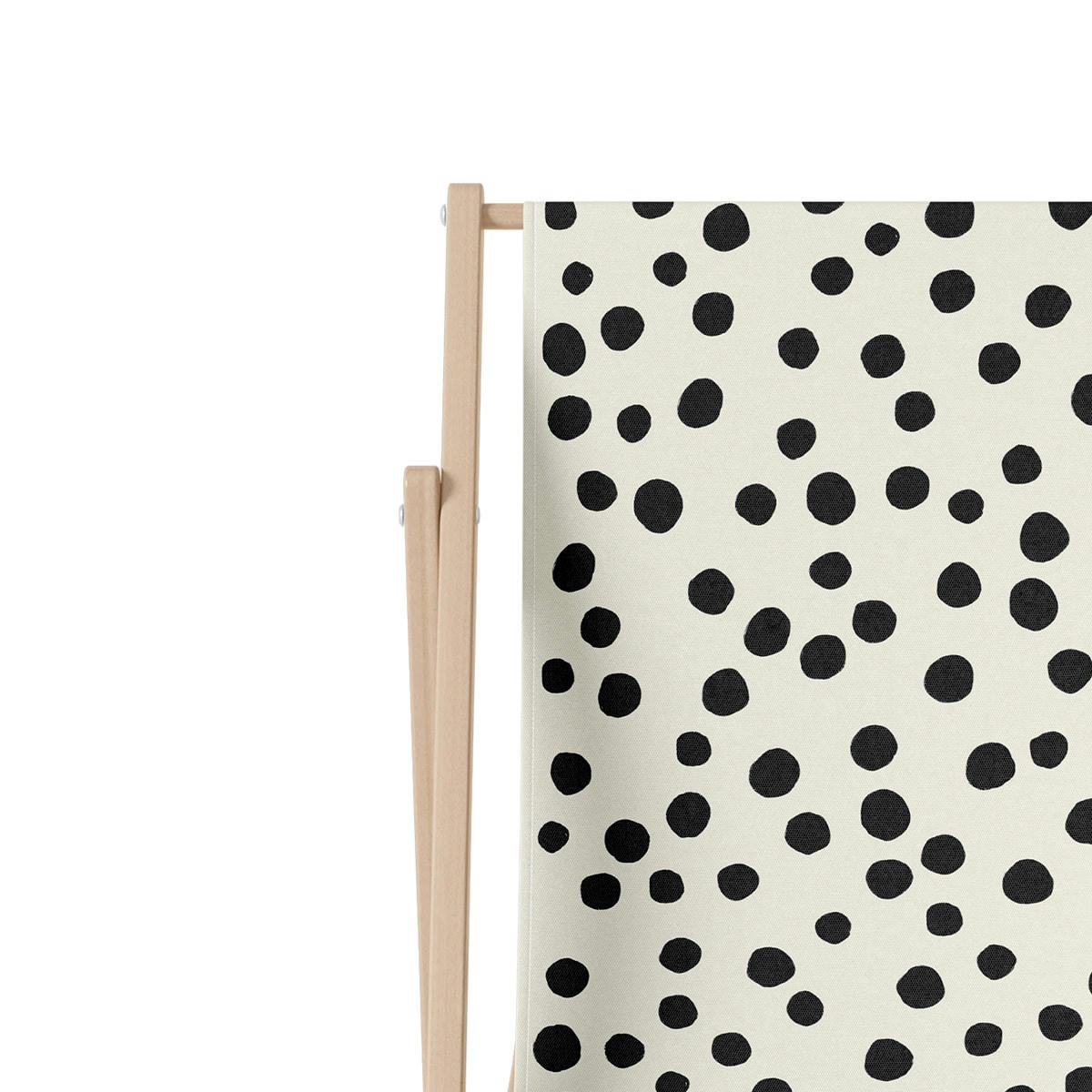 - Transat pliant pois bois de hêtre noir