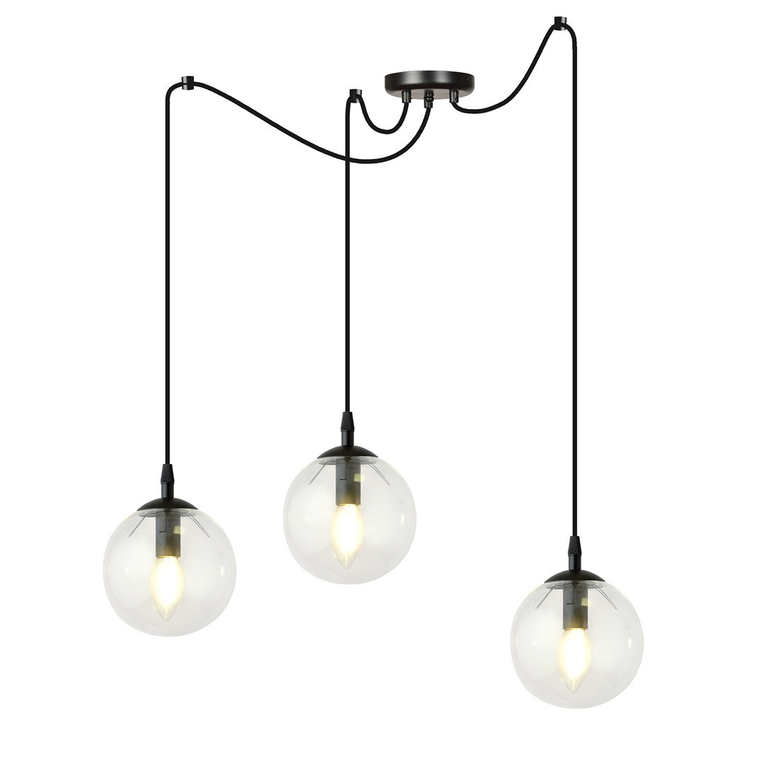 Lampa Wisząca Gigi 3 Bl Transparent