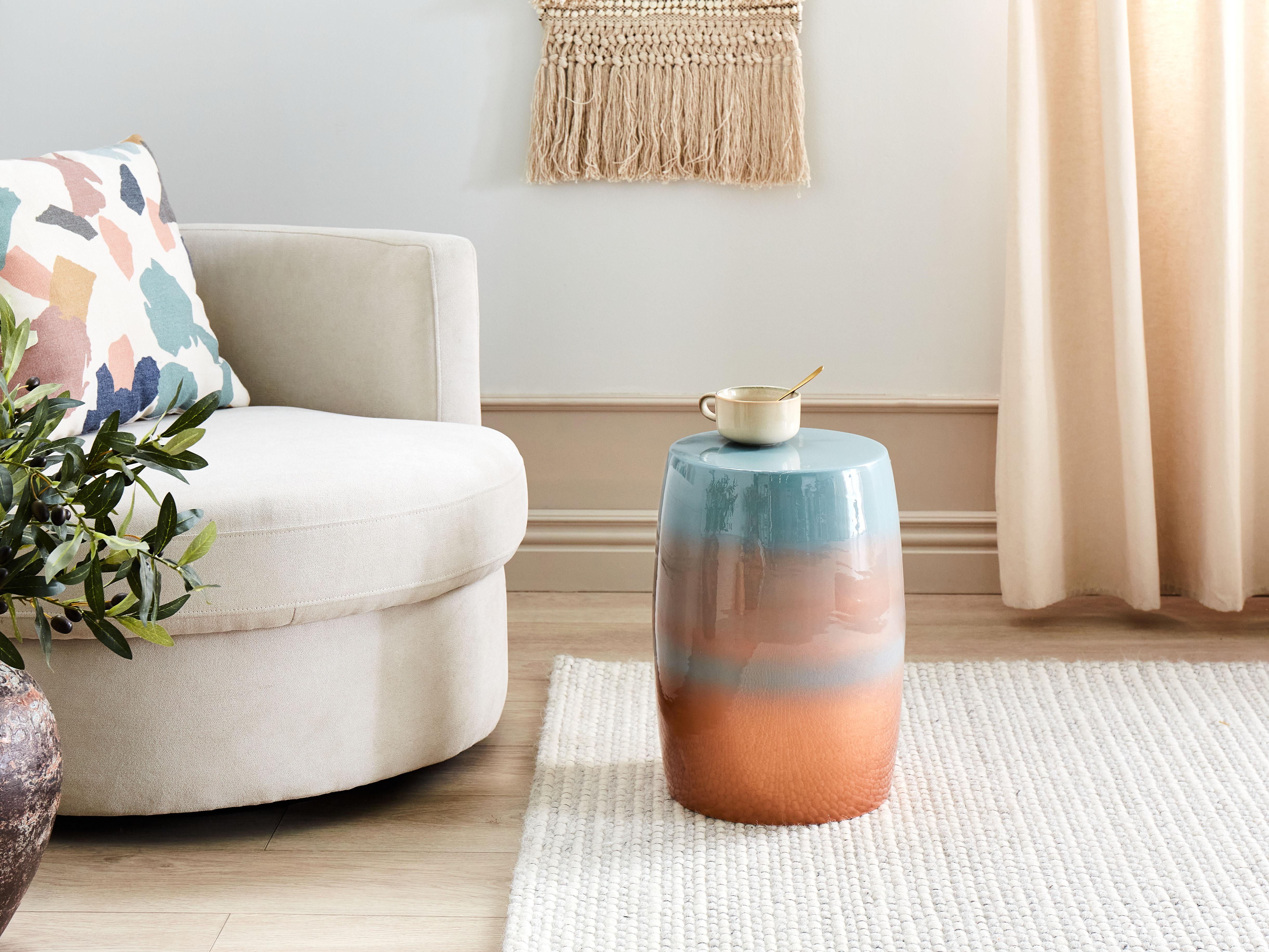 Side Table FRAGUITA Metal Blue