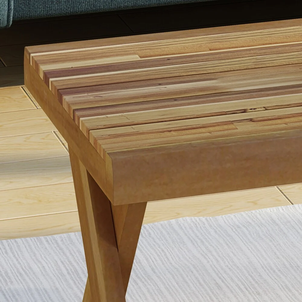 Esmeralda Farmhouse Acacia Wood Coffee Table by Christopher Knight Home