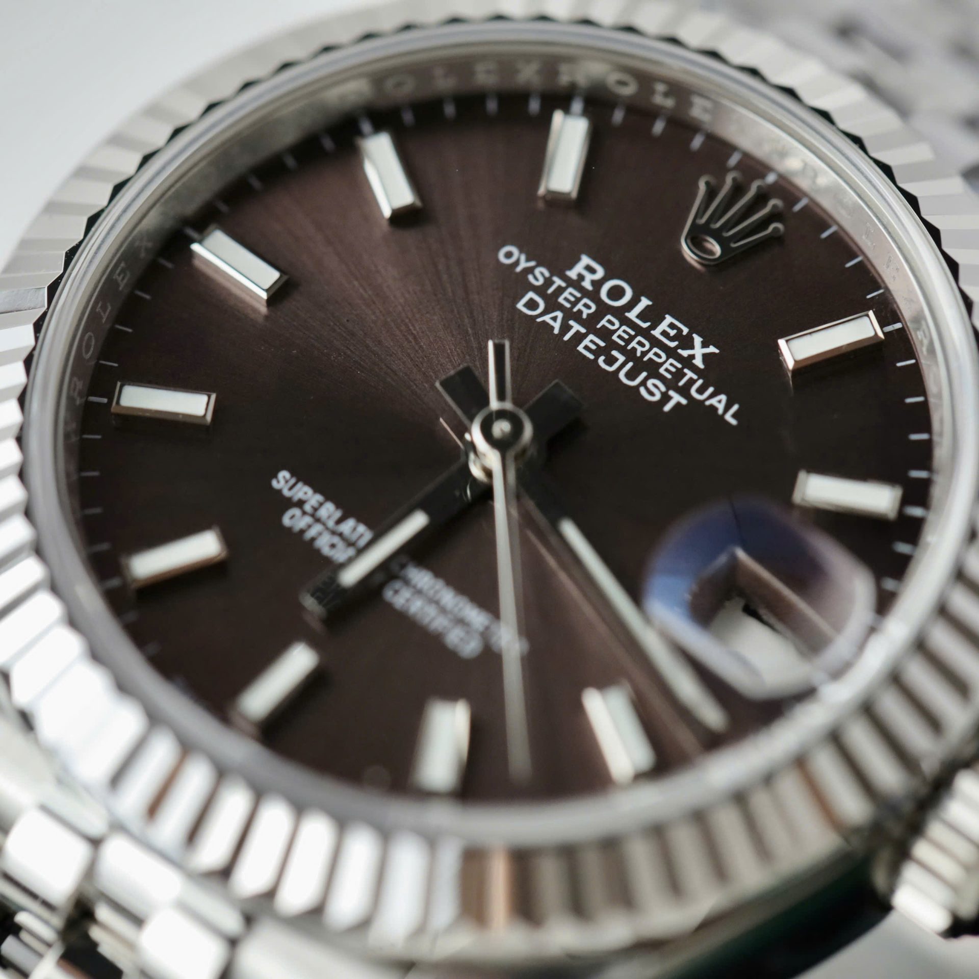Rolex Datejust 316L Steel Chocolate Dial 31mm Jub THBF Replica