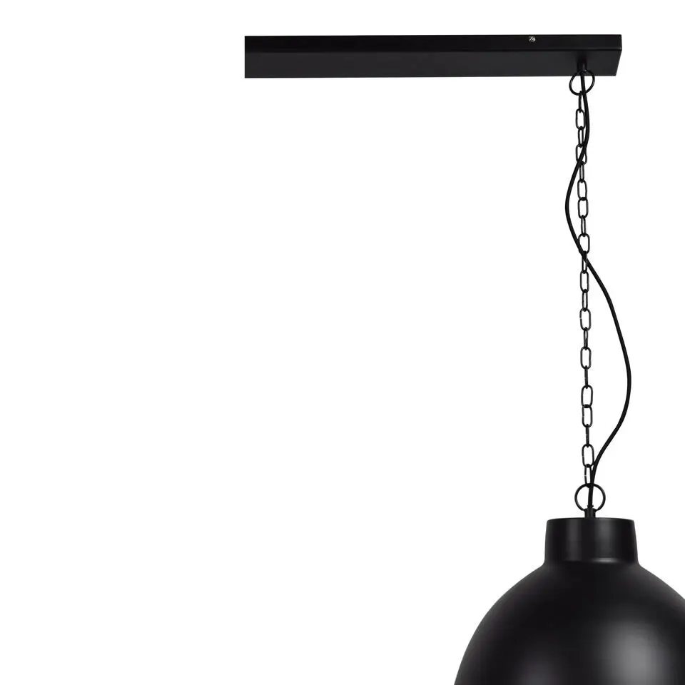 Hanglamp Rocky &Oslash;40cm Double Mat Black