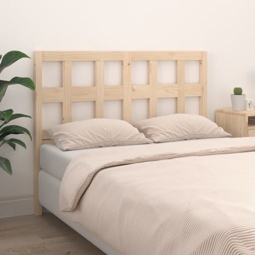 NNEVL Bed Headboard 185.5x4x100 cm Solid Wood Pine